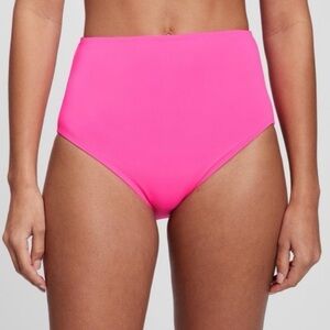 NWT! GAP Sizzling Fuchsia Pink High Rise Bikini Bottom - Size Small 🌻